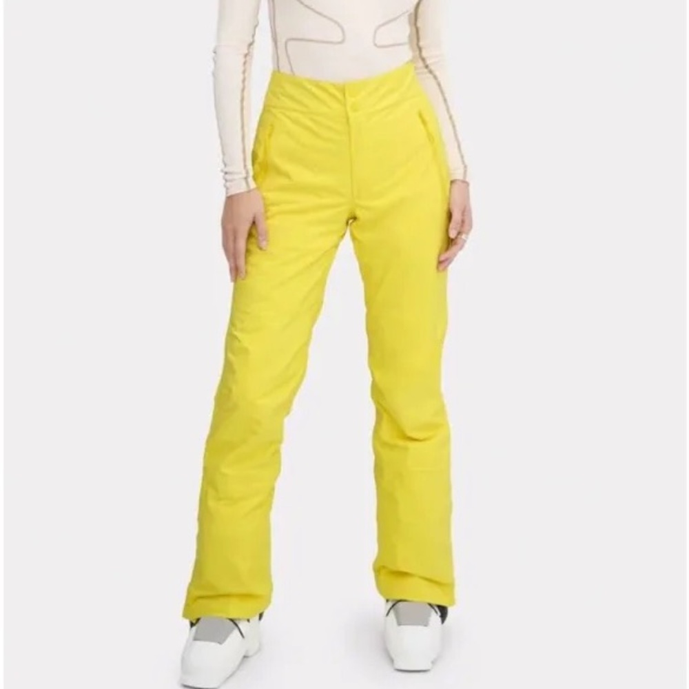 NWT Halfdays Alessandra snow pant size L short in lemon yellow